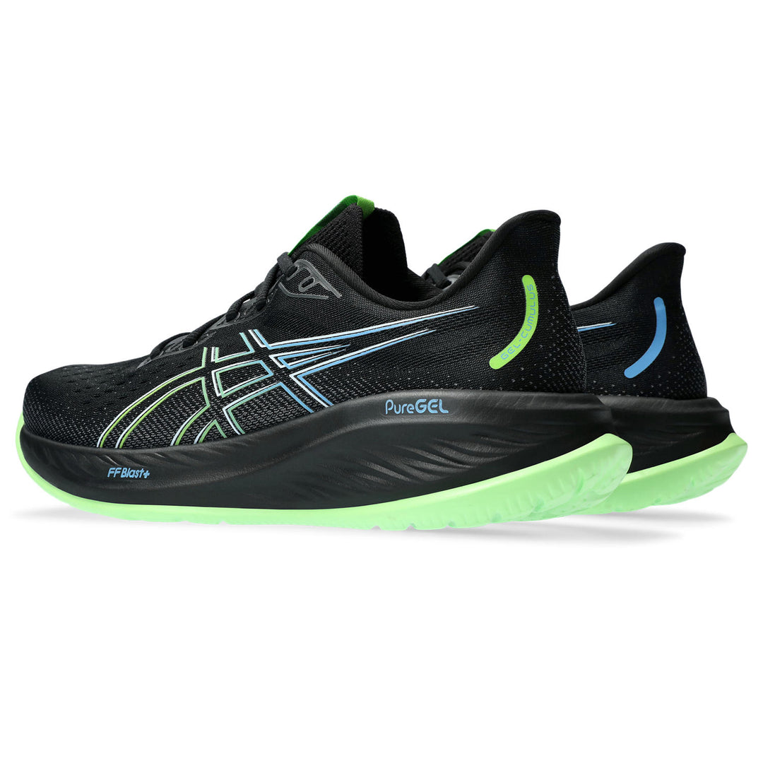 Men's Asics Gel-Cumulus 26 Color: Black/Electric Lime 5