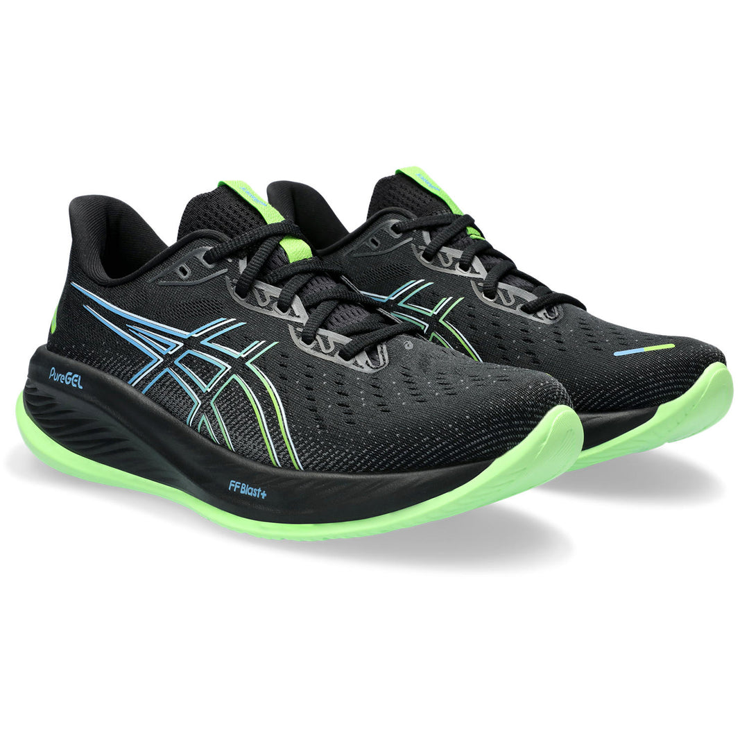 Men's Asics Gel-Cumulus 26 Color: Black/Electric Lime 1