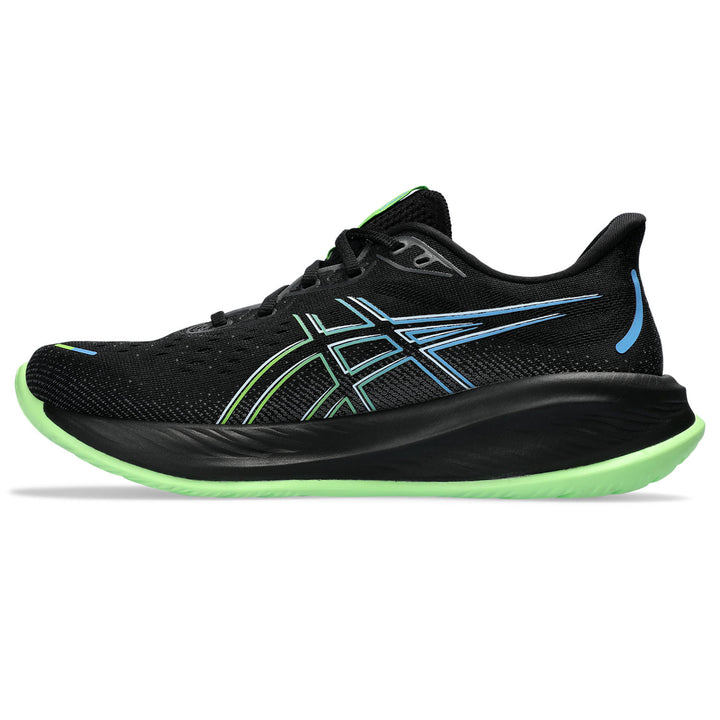 Men's Asics Gel-Cumulus 26 Color: Black/Electric Lime 8