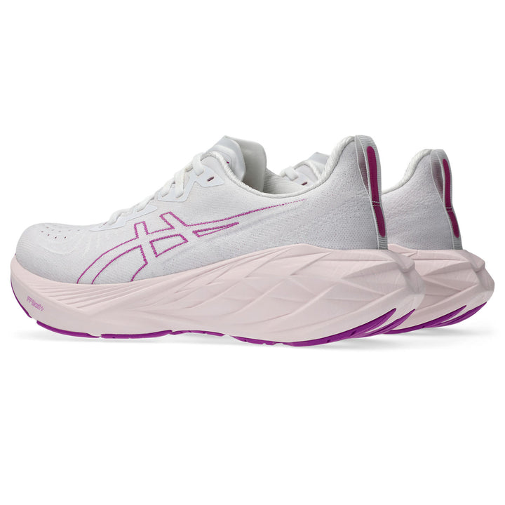 Women's Asics Novablast 4 Color: White/Soothing Sea 5