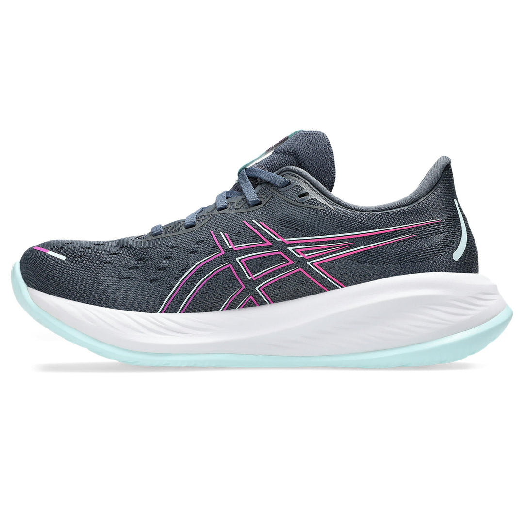 Women's Asics Gel-Cumulus 26 Color: Tarmac/Bold Magenta 8