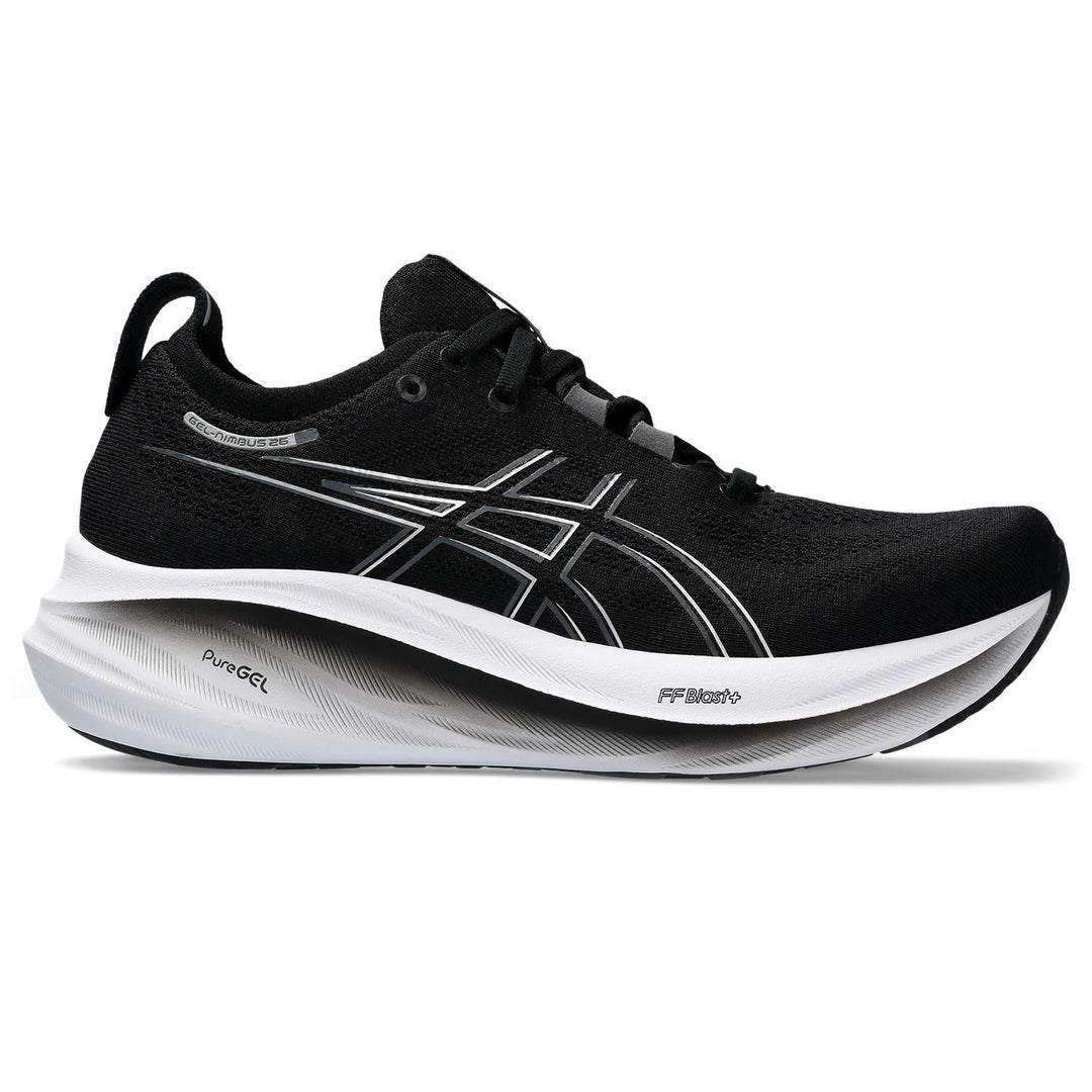 Women's Asics Gel-Nimbus 26 Color: Black/Graphite Greyv 2