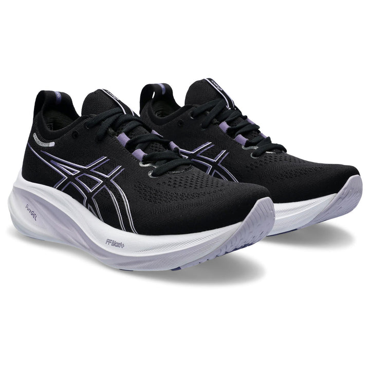 Women's Asics Gel-Nimbus 26 Color: Black/Dusty Purple 1