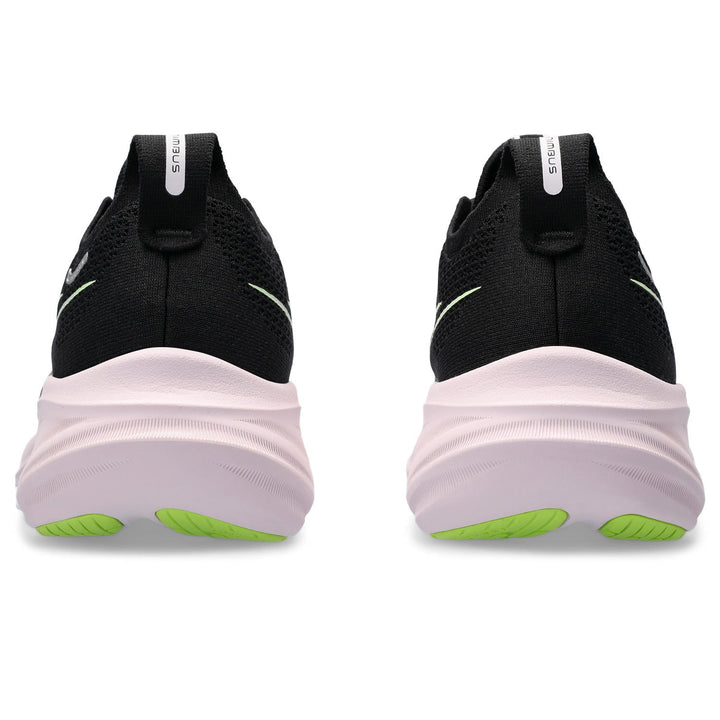 Women's Asics Gel-Nimbus 26 Color: Black/Neon Lime 3