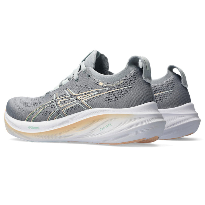 Women's Asics Gel-Nimbus 26 Color: Sheet Rock / Pale Mint  5