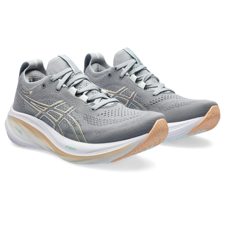 Women's Asics Gel-Nimbus 26 Color: Sheet Rock / Pale Mint  1