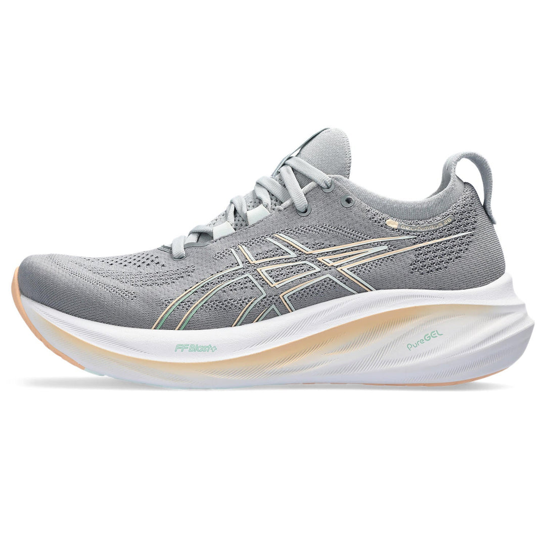 Women's Asics Gel-Nimbus 26 Color: Sheet Rock / Pale Mint  7