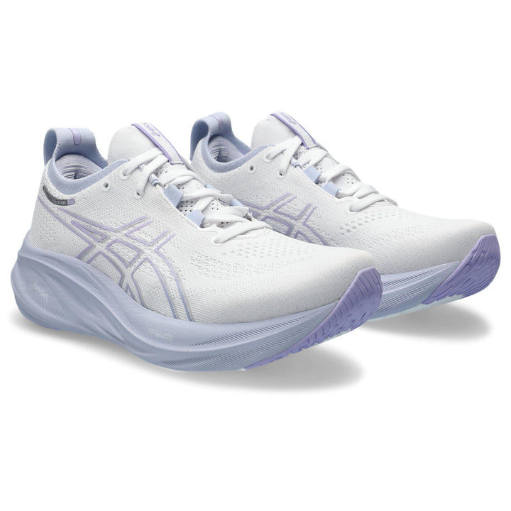 Women's Asics Gel-Nimbus 26 Color: White/Fresh Air 1