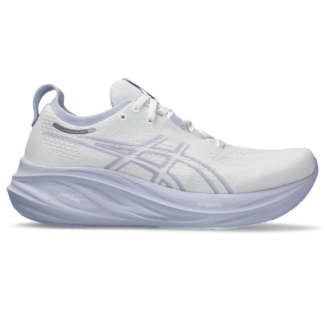 Women's Asics Gel-Nimbus 26 Color: White/Fresh Air 2