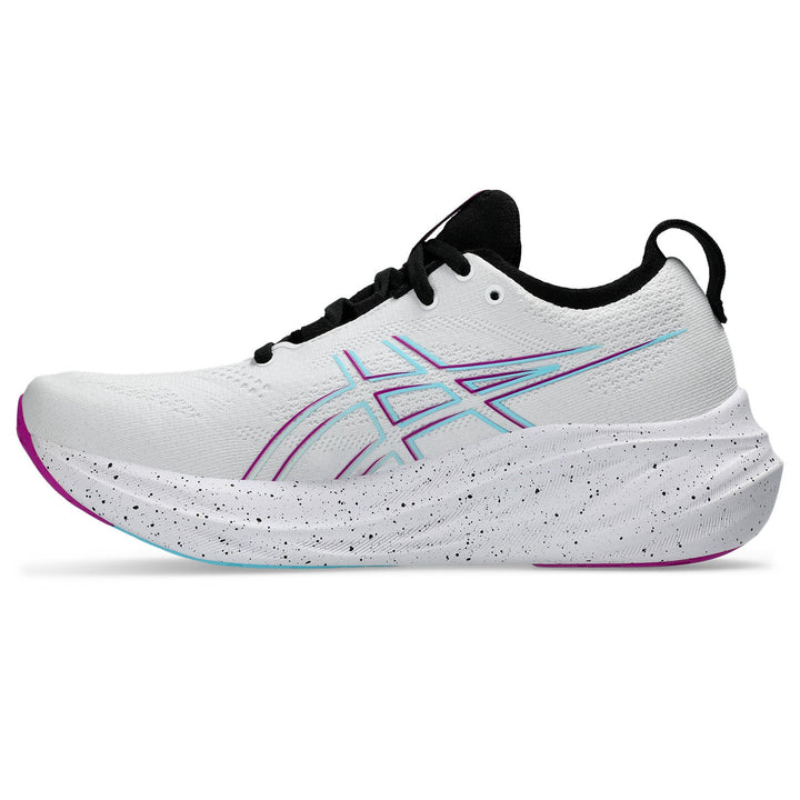 Women's Asics Gel-Nimbus 26 Color: White/Soothing Sea 8