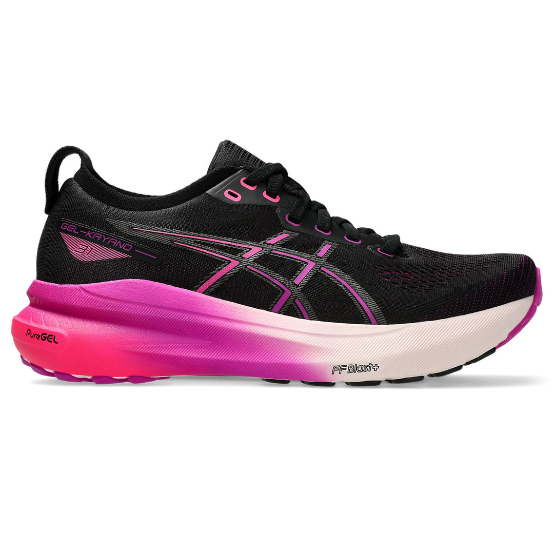 Women's Asics Gel-Kayano 31 Color: Black/Bold Magenta 2