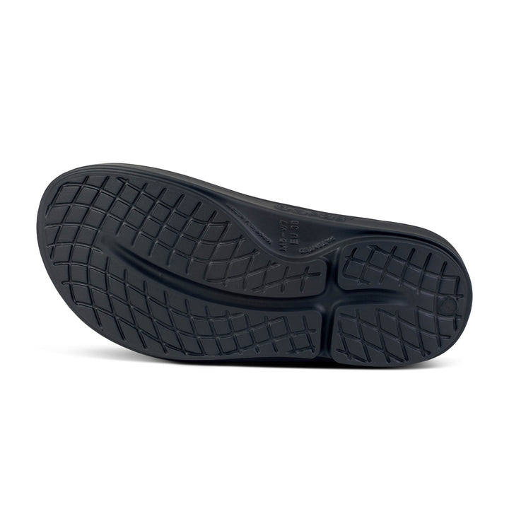 Women's Oofos OOahh Luxe Slide Color: Frost  3