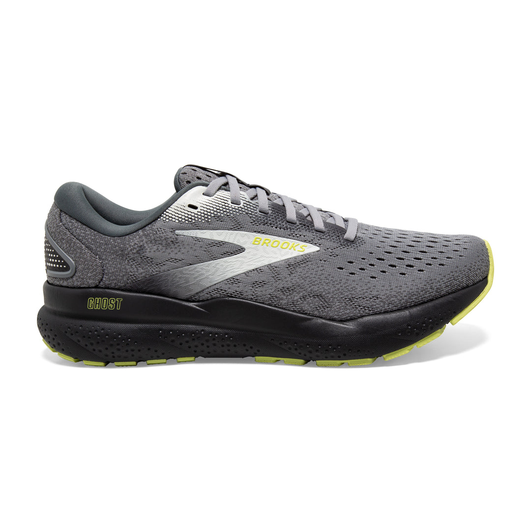 Men's Brooks Ghost 16 Color: Primer / Grey / Lime (WIDE WIDTH) 2