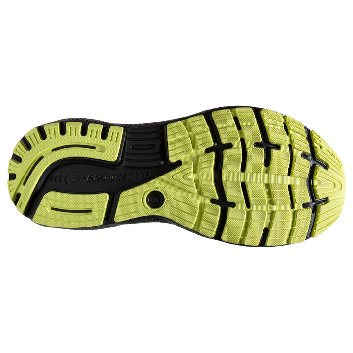 Men's Brooks Ghost 16 Color: Primer / Grey / Lime (WIDE WIDTH) 4