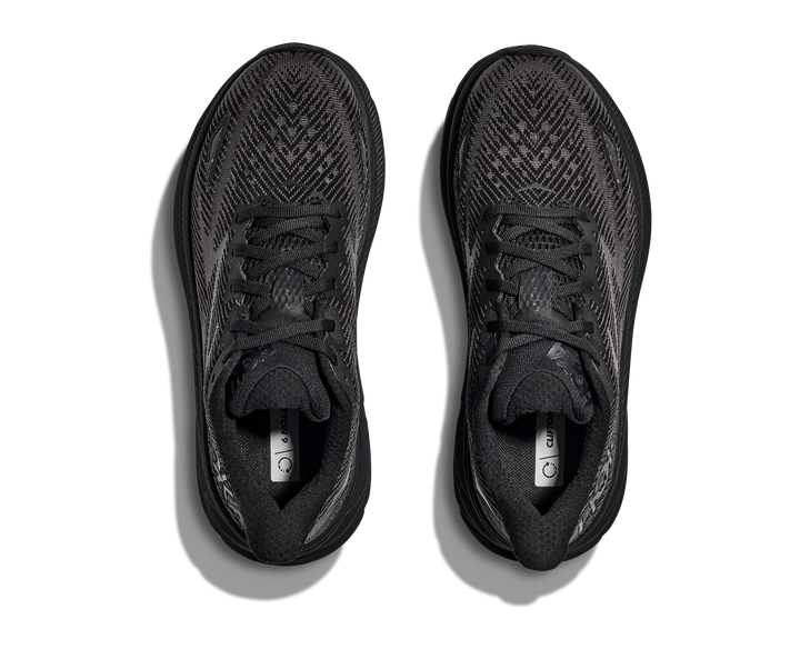 Men's Hoka Clifton 9 Color: Black/ Black