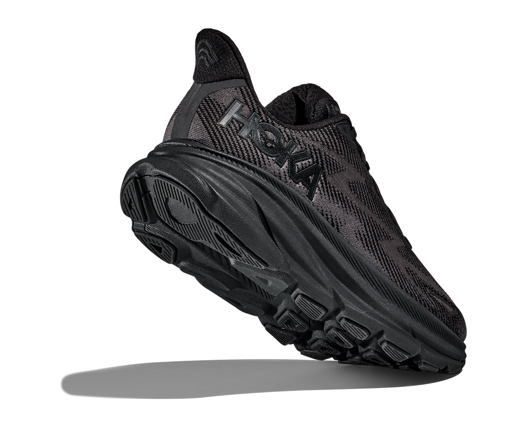 Men's Hoka Clifton 9 Color: Black/ Black