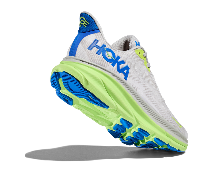 Men's Hoka Clifton 9 Color: Stardust / Electric Cobalt (WIDE WIDTH) 5