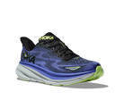 Women's Hoka Clifton 9 Color: Black / Stellar Blue 1