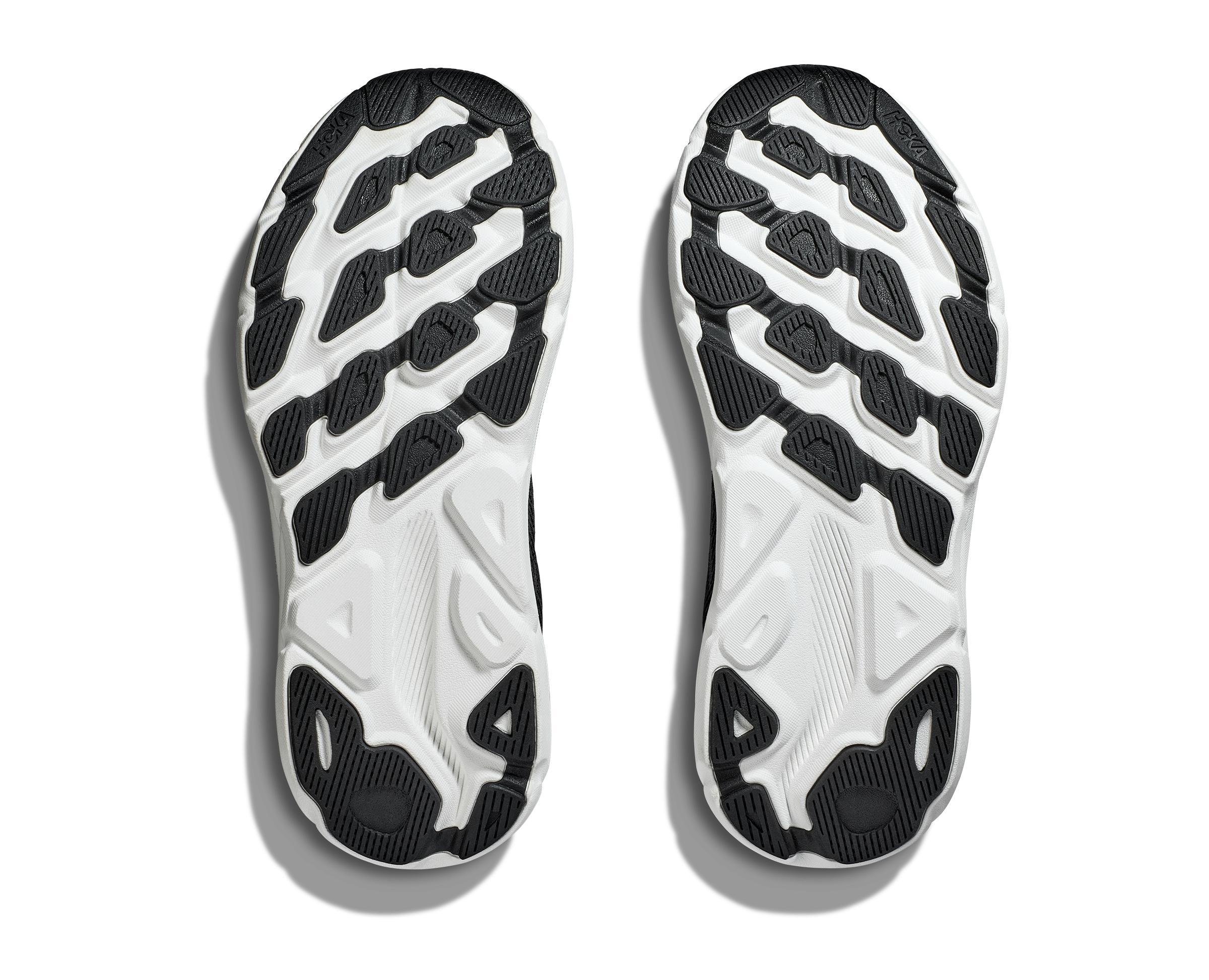 Women's Hoka Clifton 9 Color: Black/ White 