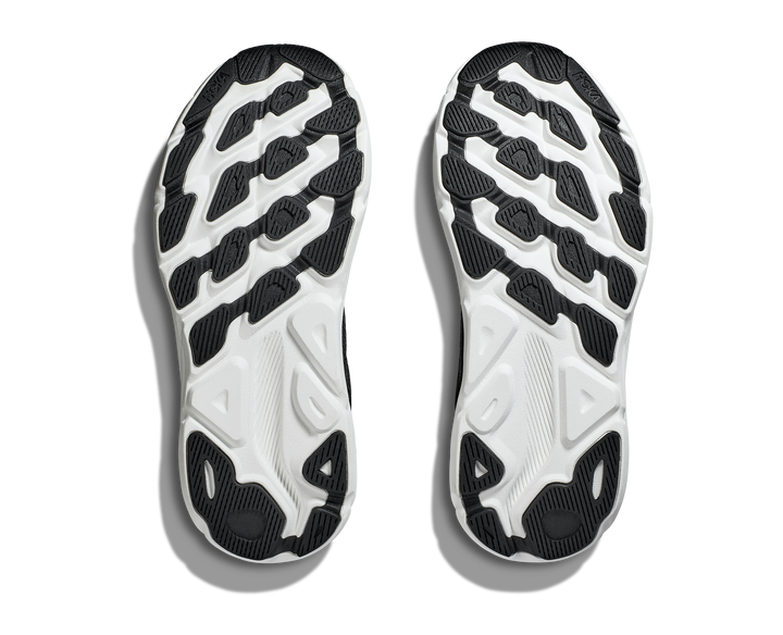 Women's Hoka Clifton 9 Color: Black/ White 