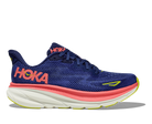 Women's Hoka Clifton 9 Color: Evening Sky / Coral 3