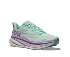 Women's Hoka Clifton 9 Color: Sunlit Ocean / Lilac Mist (WIDE WIDTH)