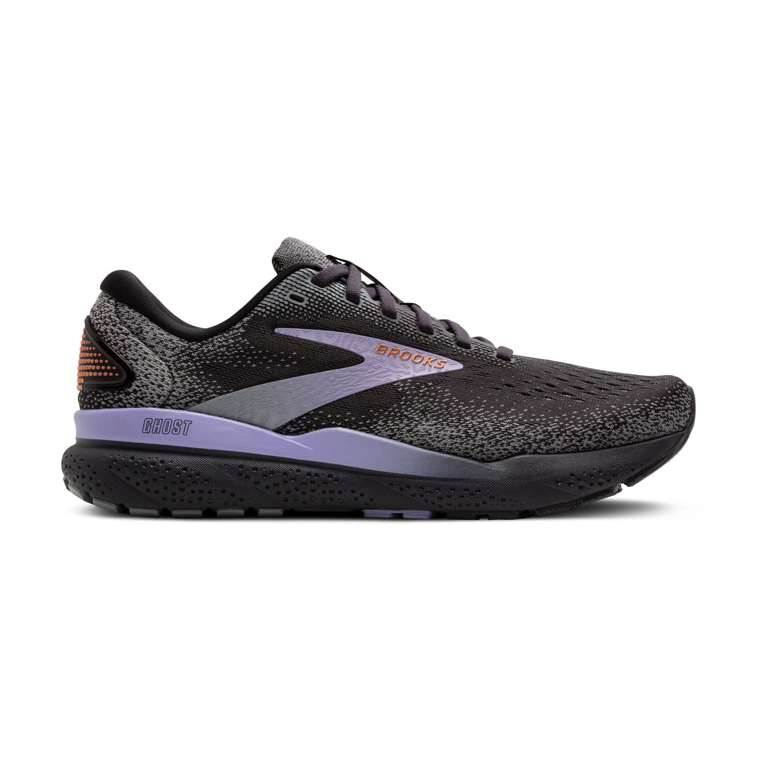 Women's Brooks Ghost 16 Color: Ebony/Lavender/Copper 2