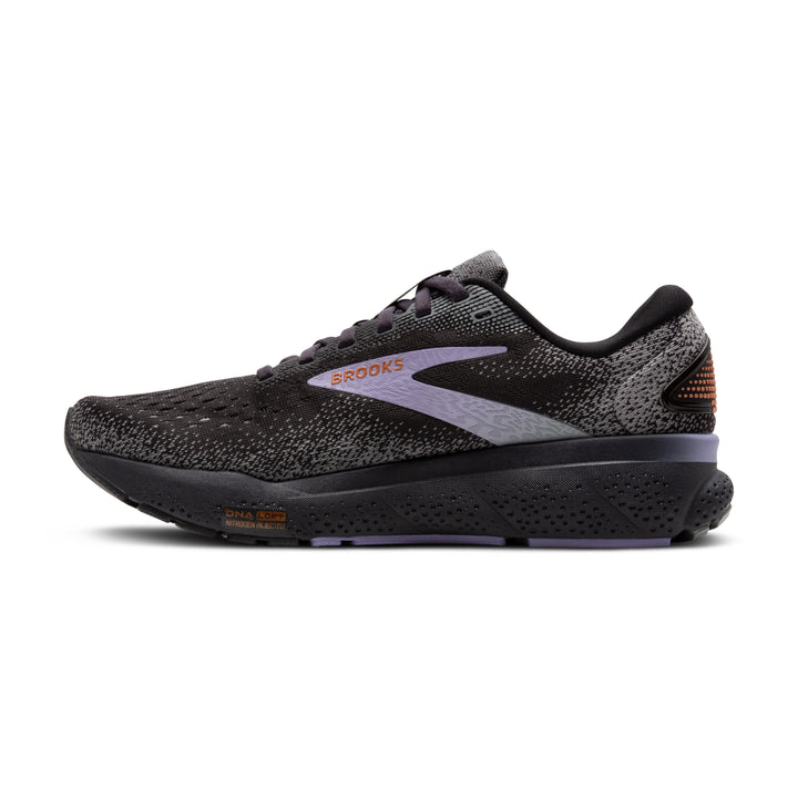 Women's Brooks Ghost 16 Color: Ebony/Lavender/Copper 4