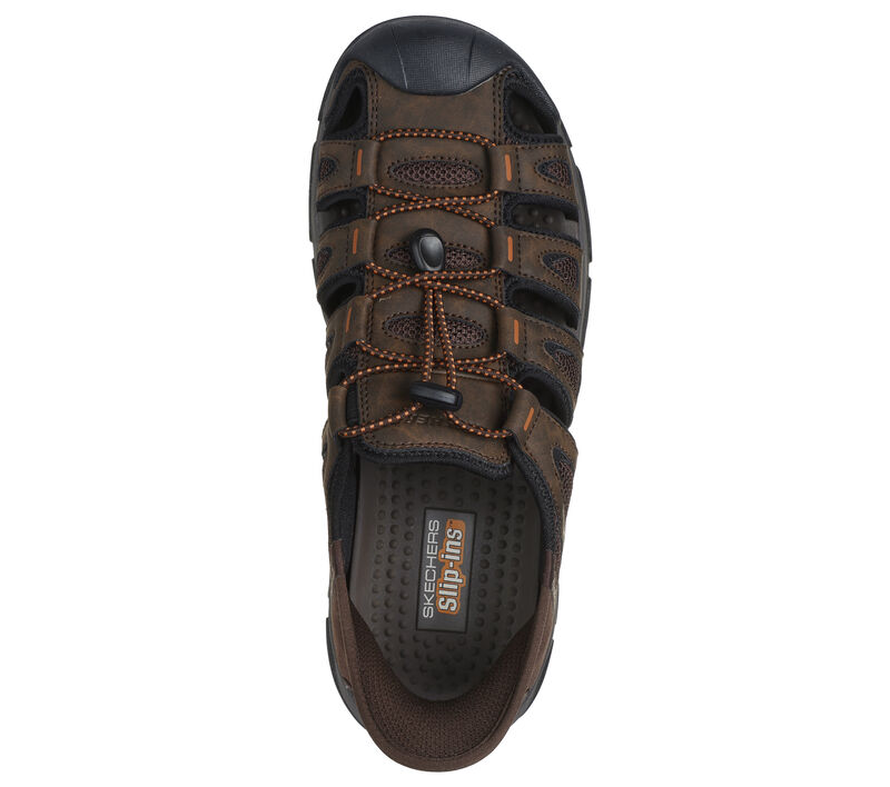 Men's Skechers Slip-ins RF: Tresmen-Norvick Color: Chocolate (EXTRA WIDE WIDTH) 5