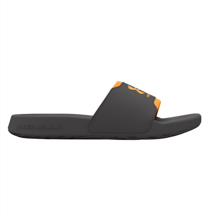 Men's Under Armour Ignite Select Slides Color: Castlerock / Nova Orange  2