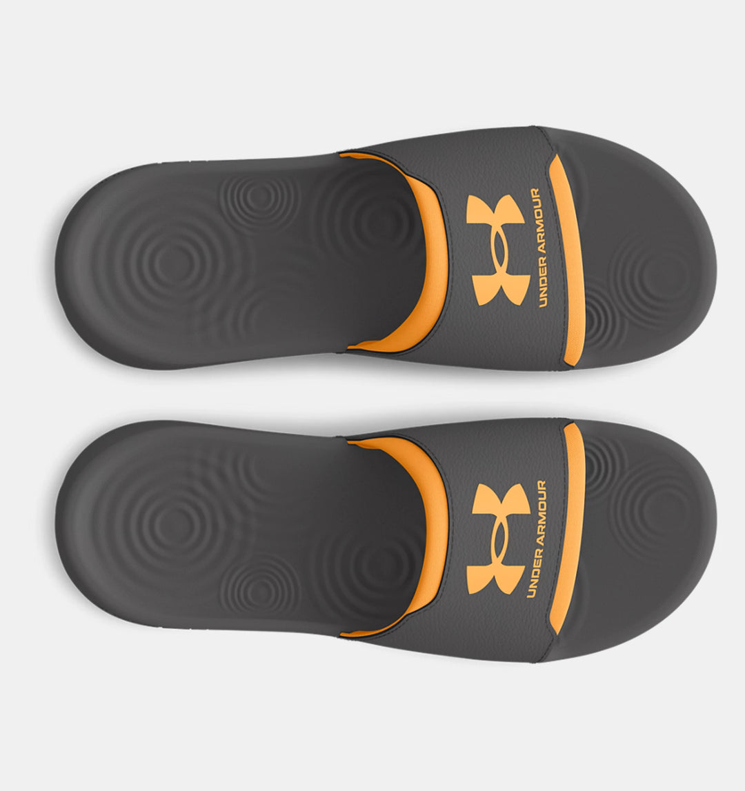 Men's Under Armour Ignite Select Slides Color: Castlerock / Nova Orange  5