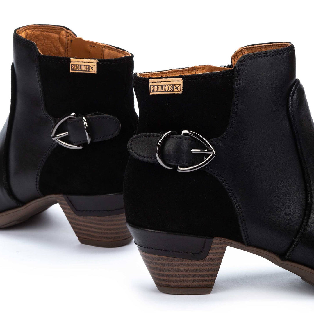 Women's Pikolinos Rotterdam Ankle Boots with Decorative Buckle 6