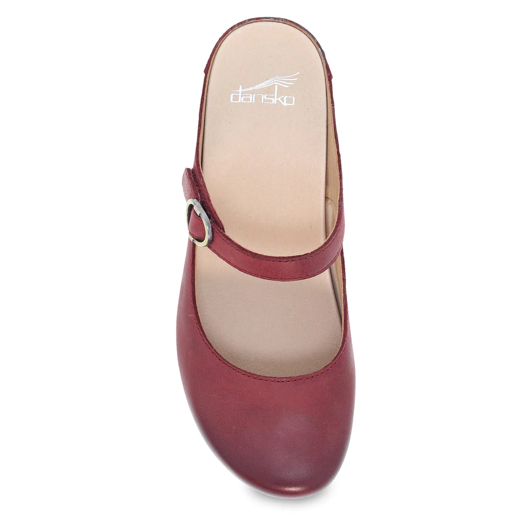 Women's Dansko Bria Color: Cinnabar Burnished Nubuck