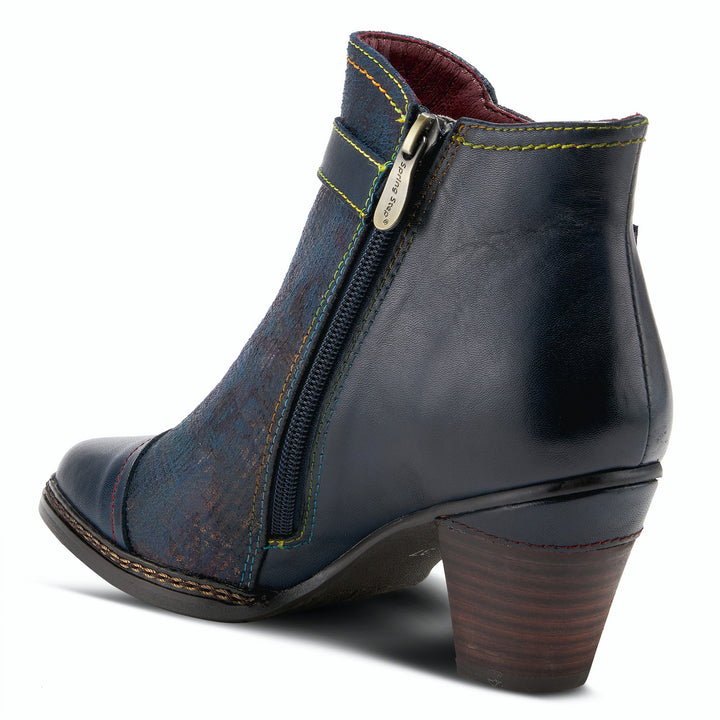 Women's Spring Step L'Artiste Captivate Booties Color: Navy Multi