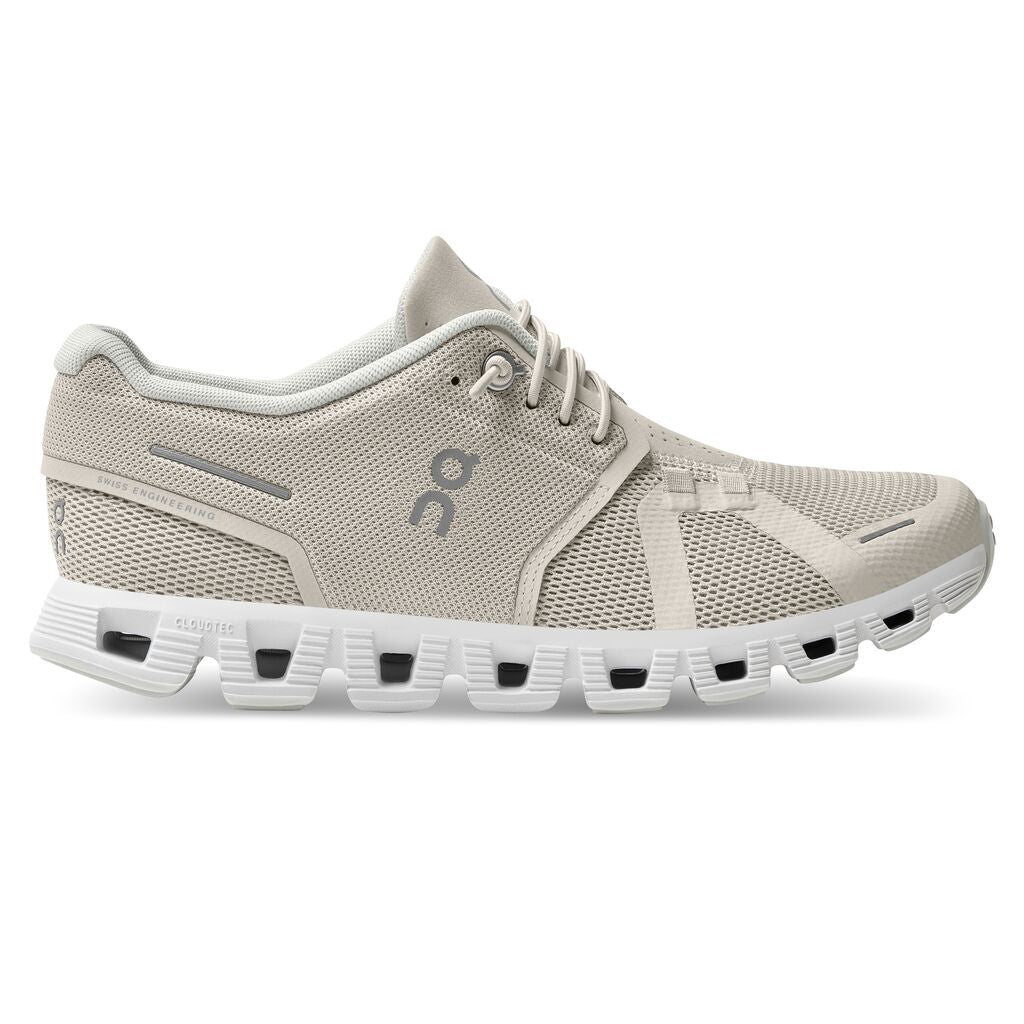 Women's On Running Cloud 5 Color:  Pearl | White