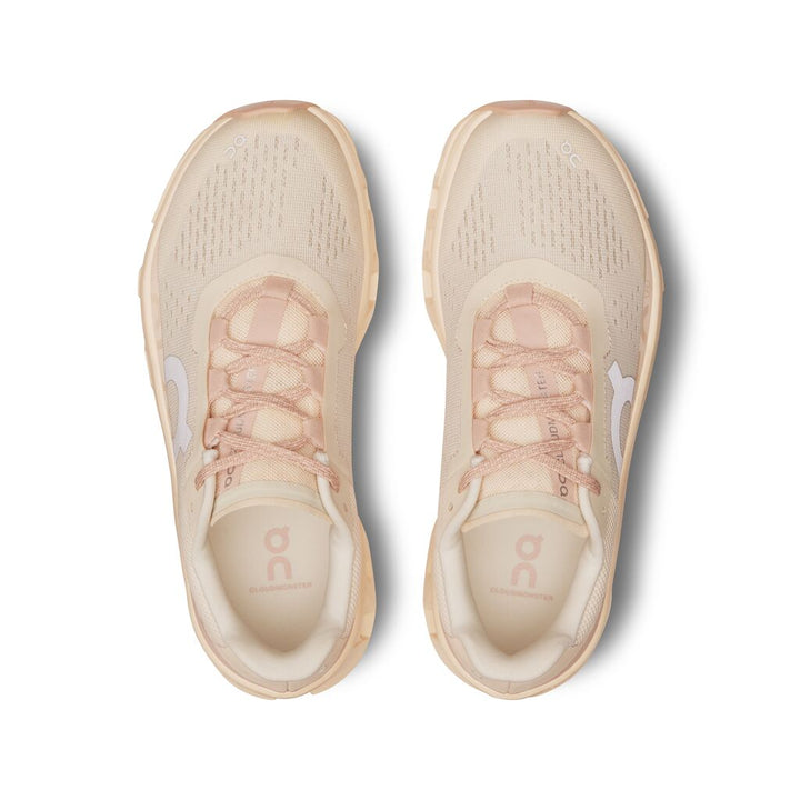 Women's On-Running Cloudmonster Color: Moon | Fawn 3