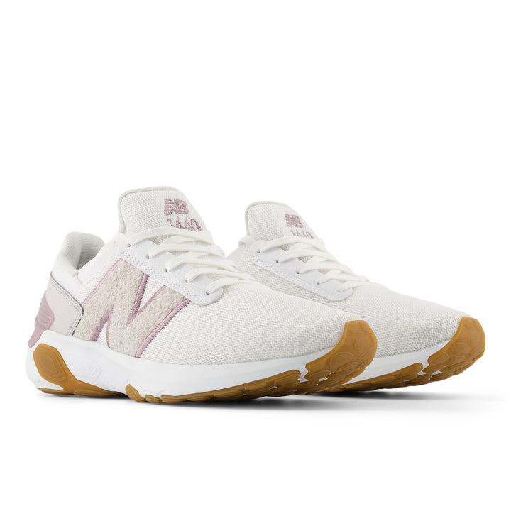 Women's New Balance Fresh Foam X 1440 Color: White/ Ice Wine 4