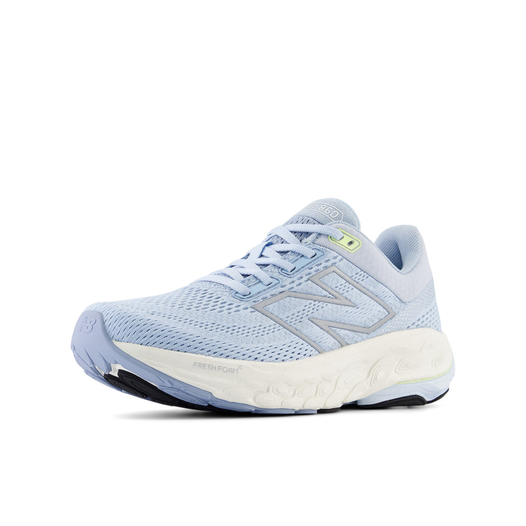 Women's New Balance Fresh Foam X 860v14 Color: Light Chrome Blue with Limelight (REGULAR, WIDE, & X-WIDE WIDTH) 8