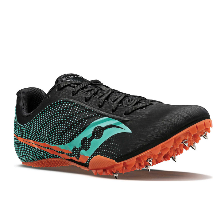 Men's Saucony Spitfire 5 Color: Black | Cool Mint  1