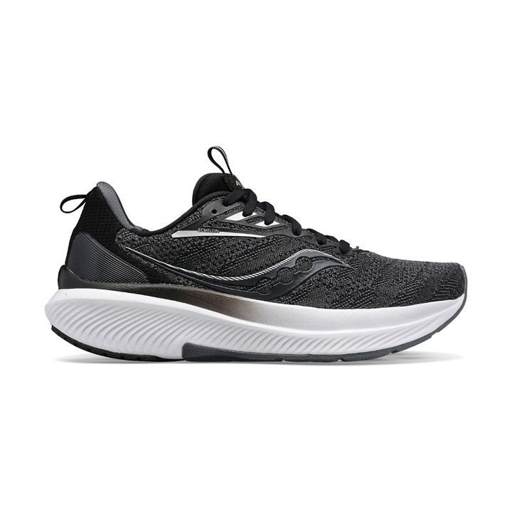 Women's Saucony Echelon 9 Color: Black | White (WIDE WIDTH)