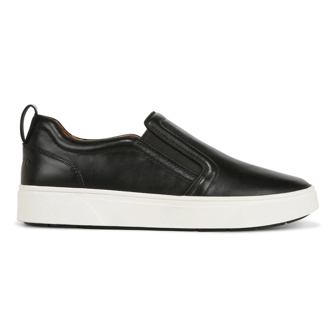 Women's Vionic Kimmie Sneaker Color: Black Leather