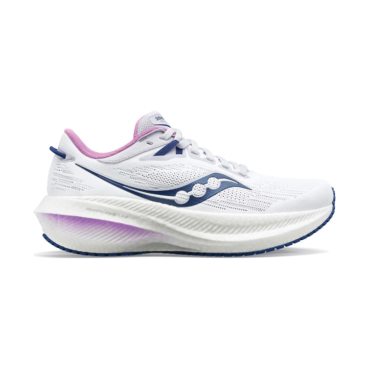 Women's Saucony Triumph 21 Color: White | Indigo