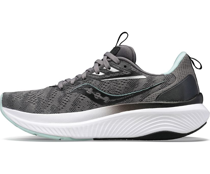 Women's Saucony Echelon 9 Color: Charcoal | Ice (WIDE WIDTH)