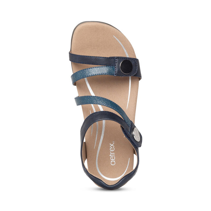 Women's Aetrex Jess Adjustable Quarter Strap Sandal  5